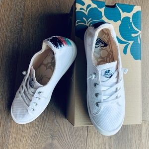 Roxy white Bayshore III sneakers